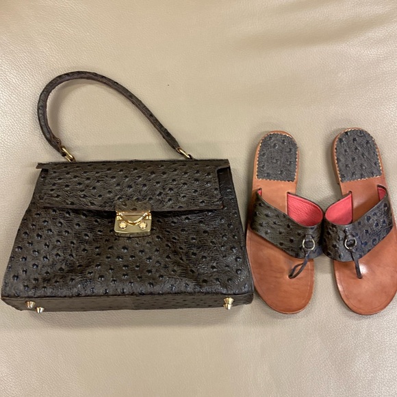 Hand Bag and Matching Sandals - Custom Made - Sandal Size - 7